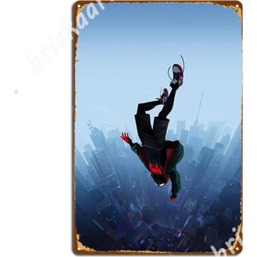 Miles Morales Jump Metal Signs Club Home Club Bar Designing Wall Decor Tin sign Posters