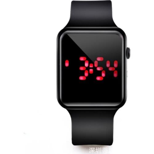 Kids Watches A Popular Sports Silicone Led Band, Watches Square and Fashionable Electronic Students Children Watch