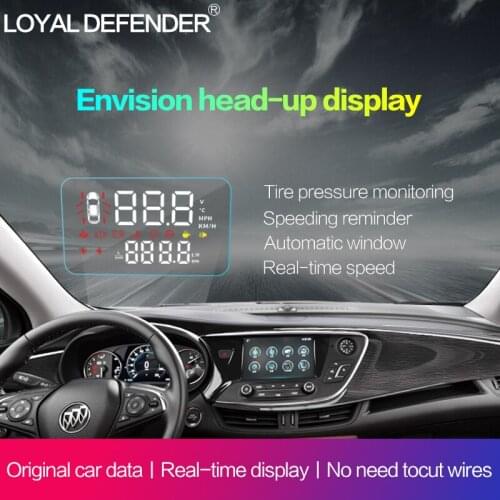 Loyal Defender HUD Head Up Display for Toyota Prado Driving Screen For Car Windshield Projector Envision Left-hand Drive