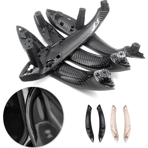 For BMW F30 F31 F32 F33 F35 F36 F80 F82 F83 2012 - 2017 4pcs Carbon Styling Car Interior Door Handle Pull Cover Replacement