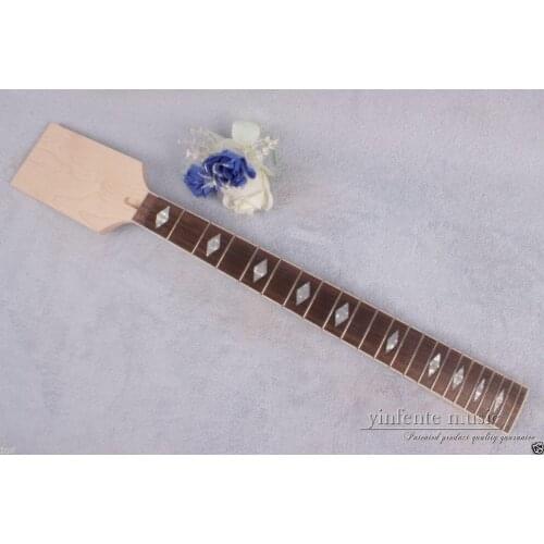 1 pcs Electric guitar neck 22 fret 25.5'' Maple rose Fretboard Unfinished #872
