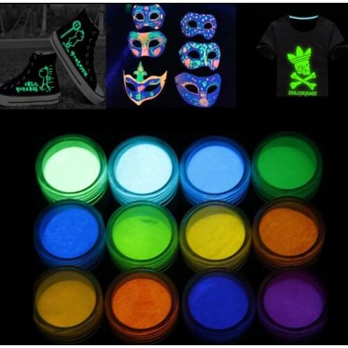Fluorescent Glow-in-the-Dark Powder & Pearl Pigment Set Resin Jewelry DIY Craft
