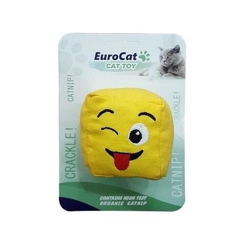 EuroCat Cat Toy Language Issuing Smiley Cube 6 cm 400047458