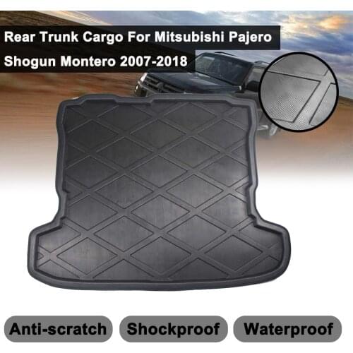 Cargo Liner For Mitsubishi Pajero V97 Shogun 2007 2008 2009 2010-2018 Boot Tray Rear Trunk Cover Matt Mat Floor Carpet Kick Pad