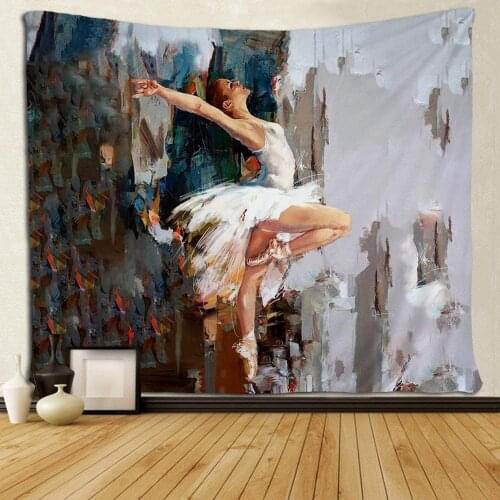Beautiful Women Ballet Tapestries Hippie Art Wall Hanging Throw