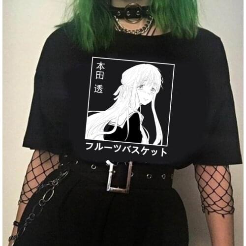 2021 Hot Anime Fruits Basket Tohru Honda T-shirt Casual Short Sleeve Harajuku Kawaii Tees Clothes