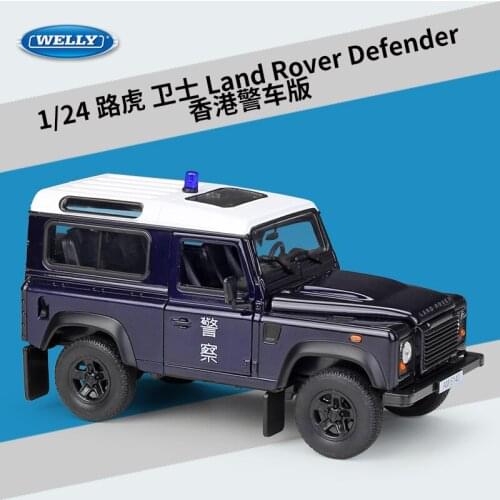 WELLY 1:24 Diecast Car Land Rover Defender Classic SUV Metal Alloy Toy Car Model Car For Children Gift Collection 22498