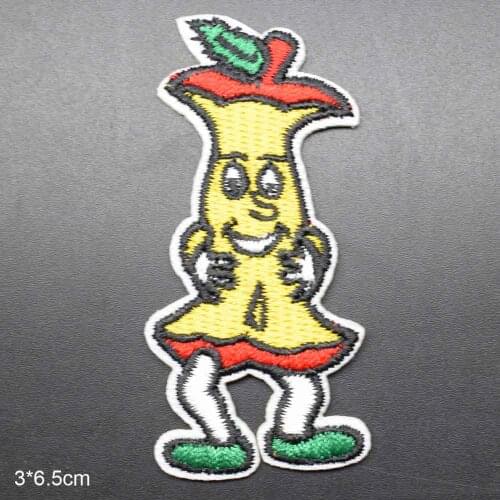 Anthropopathic Smiling Apple Banana Vegetable Pepper Chili Iron On Patch Embroidered Clothes Patch For Clothing Clothes