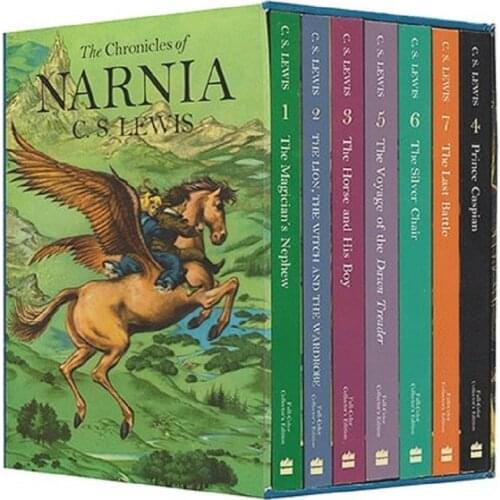 7 Books/Set The Chronicles of Narnia Box Set Children Books Kids English Reading Story Book Childrens Chapter Book Novels