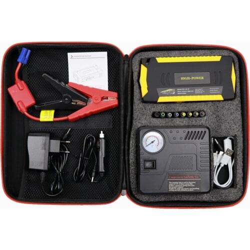 Car Jump Starter Air Pump Compressor 12V Car Starting C Device For Petrol Diesel Car Battery Charger Booster