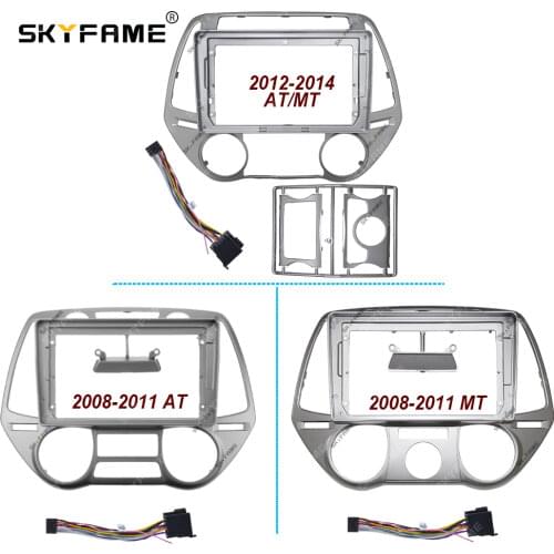 SKYFAME Car Frame Cable For HYUNDAI i20 2008 Screen Dask Kit Fascia Frame