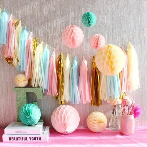 1pcs Paper Honeycomb Ball Birthday Party Decorations Kids Decoupage Party Supplies Decoration Anniversaire For Kids