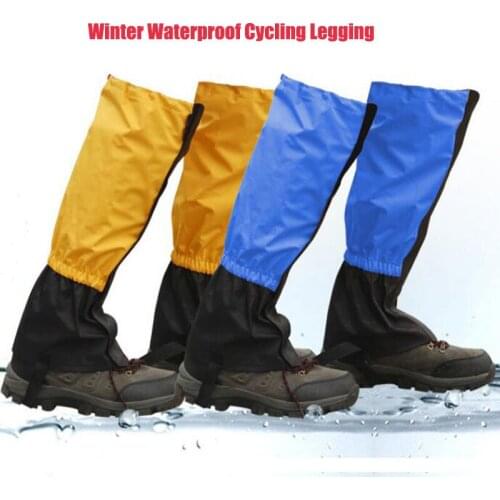 Outdoors Waterproof Winter Cycling Legging Cover Gaiter Leg Cover Camping Hiking Ski Boot Travel Shoe Snow Hunting Climbing