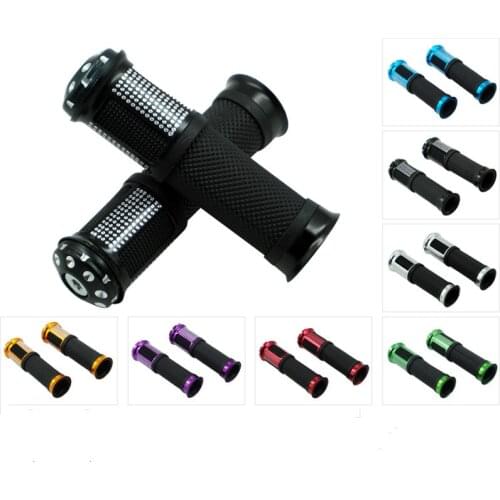 1Pair 7/8" Universal throttle Grip handle Handlebar Motorcycle Throttle Handlebar Cover Grip Smooth Soft Rubber Anti slip Handle