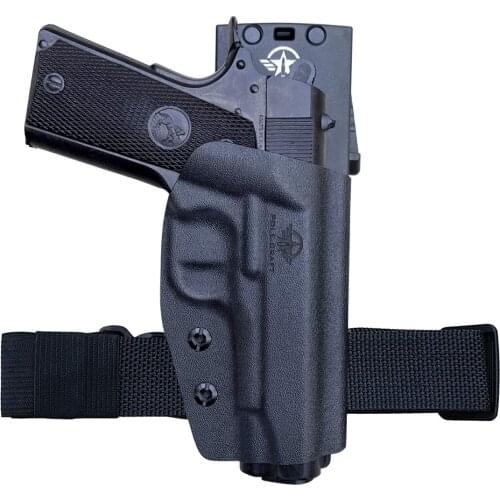 1911 Holster OWB Kydex for Colt Commander 1911 .45 / 9mm / 4.25" / 4.5" / PT1911 Gun Holster, Outside Waistband Carry 1.5-2 Inch