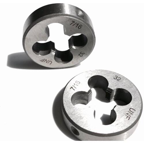 Free shipping of 2PCS made American standard manual dies UNC/UN/UNF 9/16"-12/14/16/18/20/24/28/32/36/40 TPI size for metal work