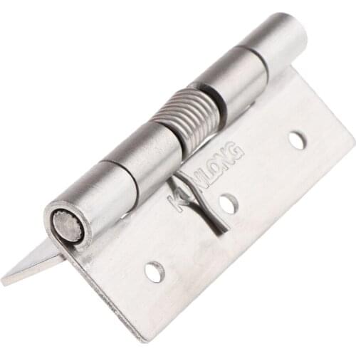 2PCS Stainless Steel Spring Loaded Door Hinges Automatic Closing / Soft Closer