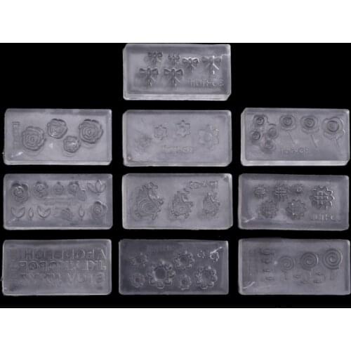 30 Styles DIY 3D Acrylic Nail Art Tool Silicone Carved Mold Template Mould Kit