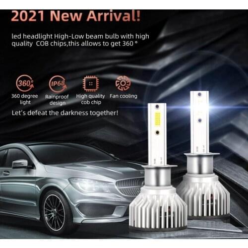 Car Haedlight H4 H7 H1 LED H8 H9 H11 3000K 6000K 6500K 8000K 25000K Auto Fog Light 2pcs F2A-LED H1 40W 4000LM