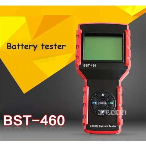 BST-460 Original Launch Battery Tester For 6V & 12V Battery System Diagnostic Tool LCD Display Car Battery Tester Detector
