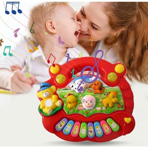 Baby Musical Instrument Toys Farm Animal Sound Piano Music Toys Early Educational Toys for Kids Children Brithday Gifts