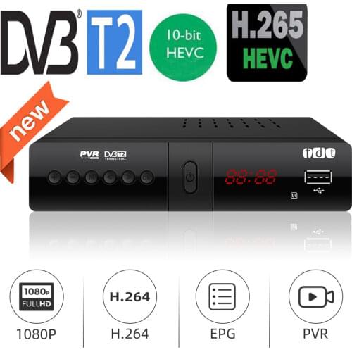 H265 Hevc New Dvb T2 Tv Receiver Supports Youtube Dolby ac3 Hevc H265 Updated From DVB-T