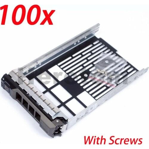 Heretom 100Pcs F238F 3.5" SAS/ SATA Tray Caddy R710 R610 R410 T710 T61 T610 0F238F G302D X968D Express Free Shipping
