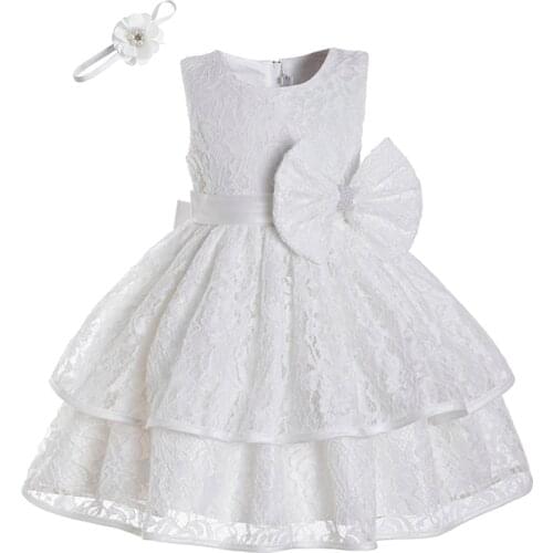 Summer Grace Girl Birthday Party First Communion Kids Fashion Ceremony Princess Dress Lace Colorful Ball Gown Dress Size 0-2T