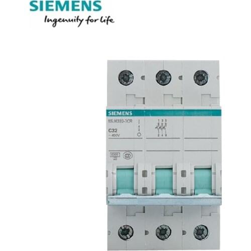 Siemens Miniature circuit breaker 6000 A 5SJ6 TYPE C 3P 10A 16A 20A 25A 32A 40A 63A 5SJ63**-7CR AC