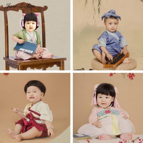 Jane Z Ann Children photography clothing toddler 6-12 month studio shooting Chinese ancient style outfits