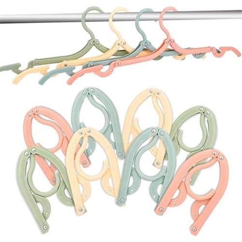 Travel Hangers Portable Collapsible Clothes Hangers Folding Rack Laundry Accessories Space Saving for Clothes Organizer