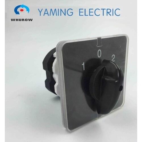 Manufacturer 3 position switch Rotary switch 50A 2 Pole 8 terminals Universal changeover cam switch Free shipping