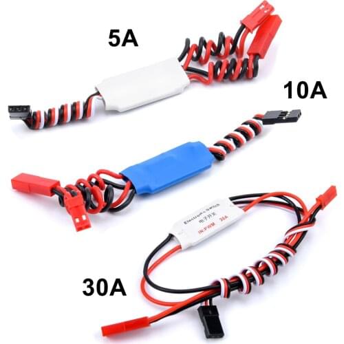 5ps 5A / 10A / 30A RC LED Control Spray Switch TX Controlled Relay Switch PWM Receiver 2020