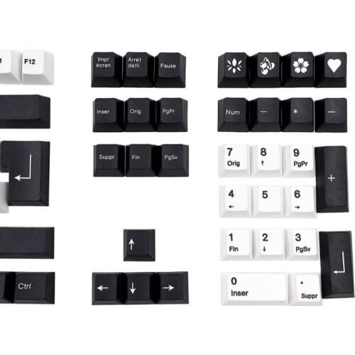 R58A Cherry Theme Keycap PBT Standard Dye Sublimation Process Keycap 109 pcs Cherry Profile for Mx Switches Gk61 64 68 96 108