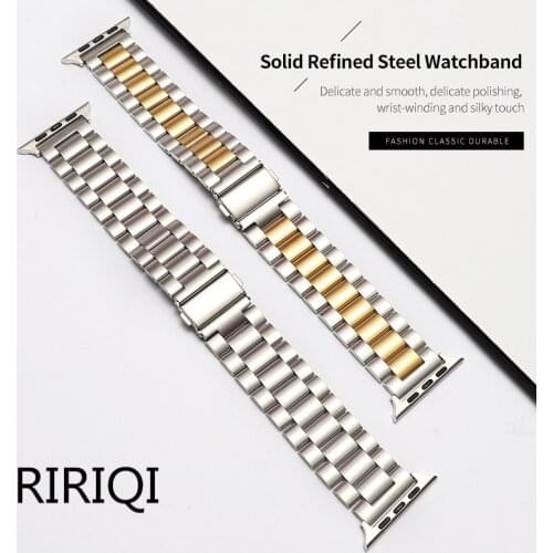 Stainless steel strap For Apple watch band Series 4 3 2 1 correa aplle watch 42 mm 38 mm watchband Iwatch 44mm 40mm wrist belt