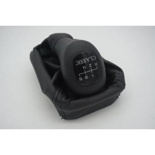 GOOD Shipping Car Gear Shift Knobs With Leather Boot 5 Speed For Mercedes Benz W202 C Class CLASSIC INNER HOLE DIAMETER 13MM
