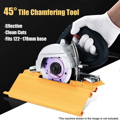 250mm / 9.8in Chamfering Device 45 Degree Cutting Machine Ceramic Tile Cutter Seat Chamfer Frame Guide Tool