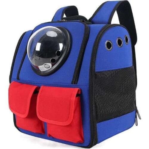 Winter new breathable pet bag out portable cat bag shoulder dog bag folding transparent space capsule pet supplies