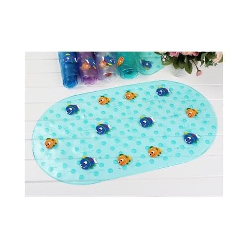Bathroom Baby Shower Anti Slip Mat Massager Suction Cup Sheet Bath Room Transparent Pad Pvc Tub Bathing Massage Foot Stress