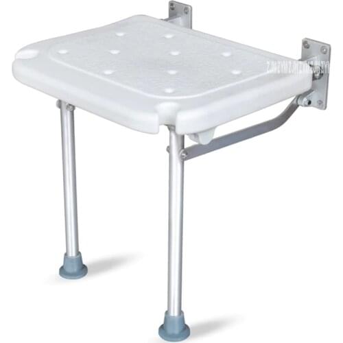 YC5301 Barrier Free Folding Shower Chair Seat Bench Aluminum Alloy Bath Stool Wall Stool Bathroom Wall Chair With Shower Slot