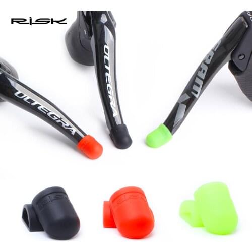 RISK 2pcs/Lot Road Bike Shift Lever Protectors Scratch Proof Bicycle Oil Disc Brake Lever Silicone Protectors