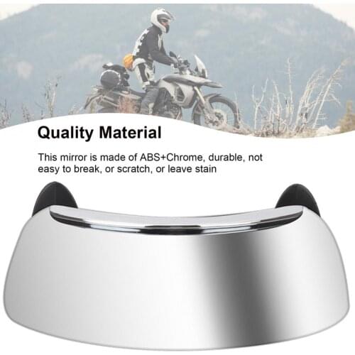 180 Degree Bind Spot Motorcycle Rearview Mirror Windscreen Stick On Wide Angle Moto Mirror Universal Chromed Rear View Mirror