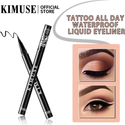 KIMUSE Liquid Eyeliner 24H Tattoo Pencil Waterproof Pen Precision Long-lasting Liquid Eye Liner Smooth Make Up Tools Cosmetics
