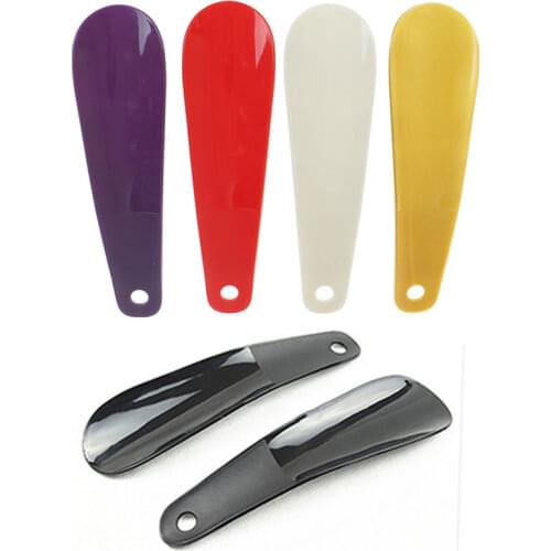 1PC 5Colors 16cm Shoe Horns Professional Black Plastick Shoe Horn Spoon Shape Shoehorn Shoe Lifter Flexible Sturdy Slip
