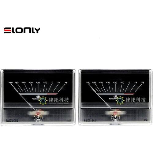 2pcs DENON TN-90 Amplifier Level VU Meter Head Tube Audio DB Meter Bridge Power Sound Pressure Meter with Chassis Backlight