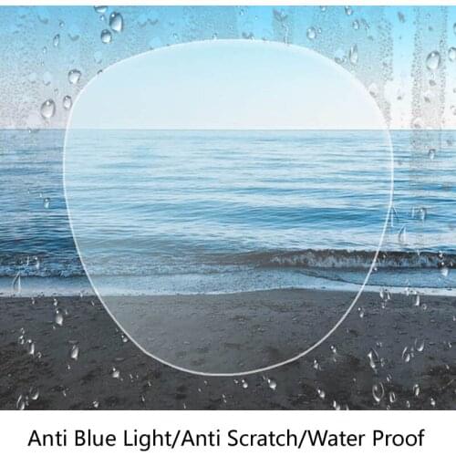Aspheric Glasses Lenses Prescription Anti Blue Ray Sport Water Proof Anti Scratch Resin Myopia Hyperopia Optical Lens 1.61 1.67