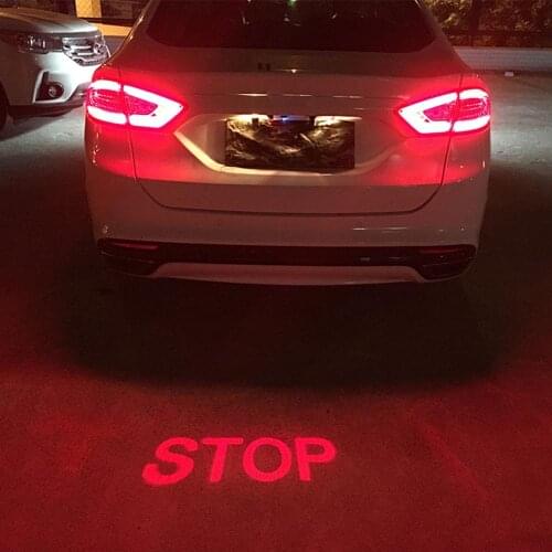 Car Anti-collision Laser Fog Light Auto Anti-fog Parking Stop Braking Signal Indicators Motorcycle LED Warning Light Car-Styling