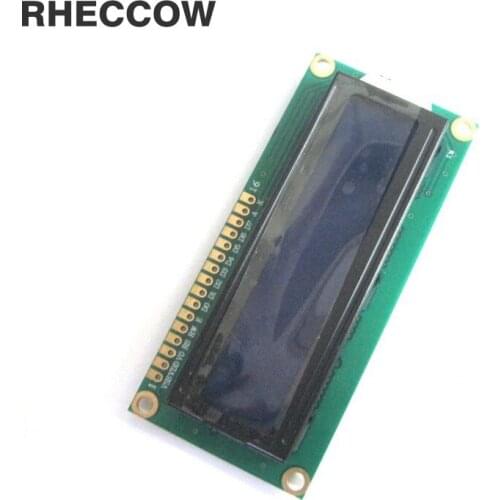 RHECCOW 5v 122*44 Big Character LCD Module Display LCM 1602 162 16X2 blue blacklight white character