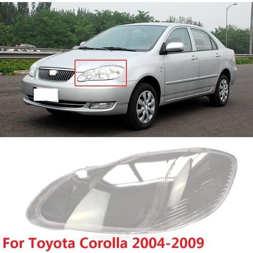 CAPQX 1PCS For Toyota Corolla EX 2004-2009 Front Headlamp Lampcover Headlight Lampshade Waterproof Bright Lamp Shade Shell Cover