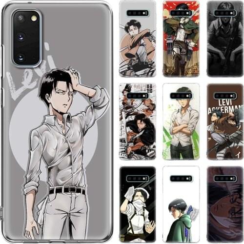Levi Ackerman Attack On Titan Phone Case for Samsung Galaxy S20 FE S10 S20 Ultra 5G S8 S9 S10 Plus S9 S10 S20 Soft Cover